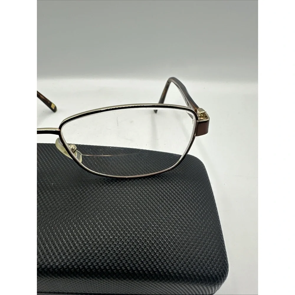 Marchon NYC Eyeglasses Frame M-4003 210 Women Brown Rectangle Full Rim 54-16-140